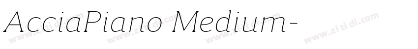 AcciaPiano Medium字体转换